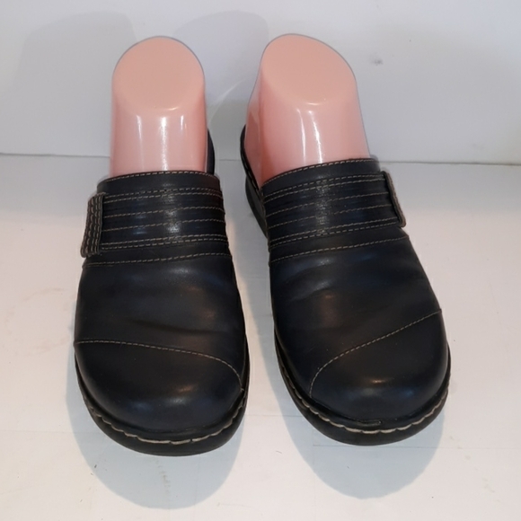 Clark's comfort mules clogs 6.5 gray office dress - Picture 2 of 6